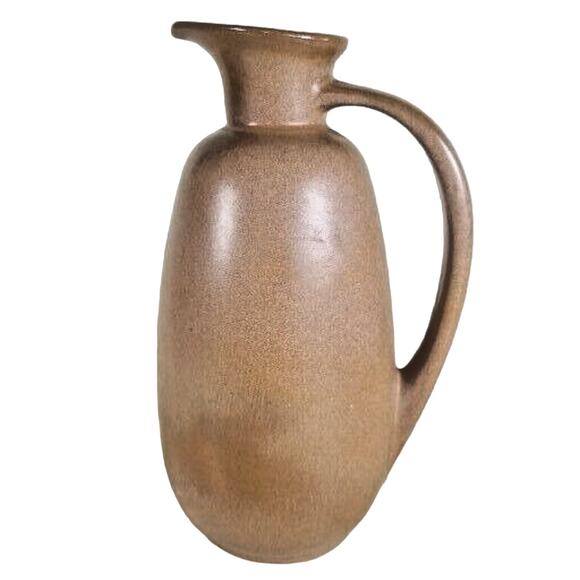Frankoma Stoneware Pottery 8" Tall Pitcher 835 Brown - Picture 1 of 16